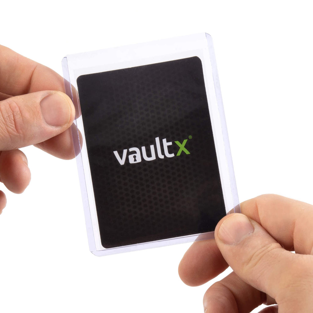 Vault X 100pt Rigid Toploaders (25 Pack) – Clear Seamless Card Holders for TCG & Sports Cards