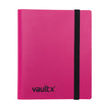 Vault X 4 Pocket Pink Strap Binder – Holds 160 Trading Cards with Side-Loading Pages