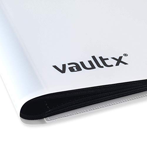 Vault X 4 Pocket Standard Strap Binder - Holds 160 Trading Cards, White