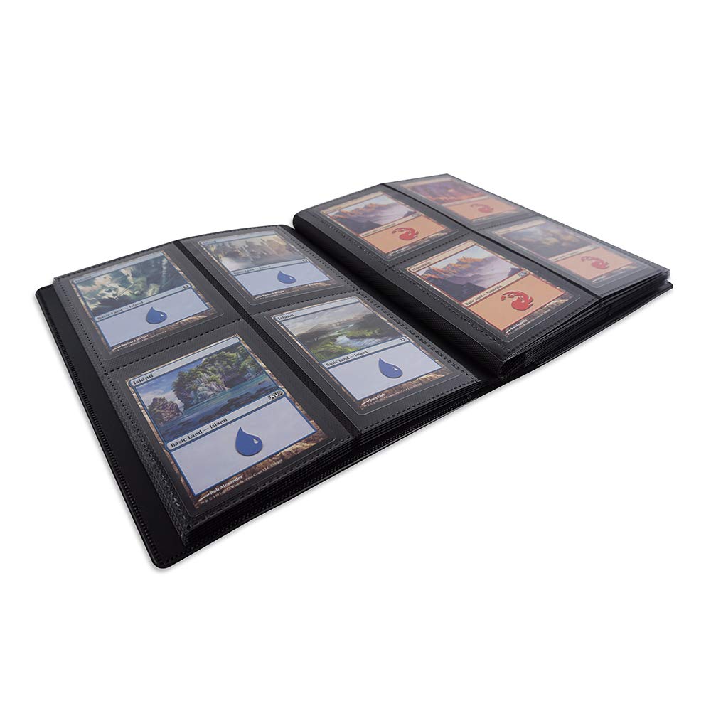 Vault X 4 Pocket Strap Binder (Black) – Holds 160 Standard Trading Cards