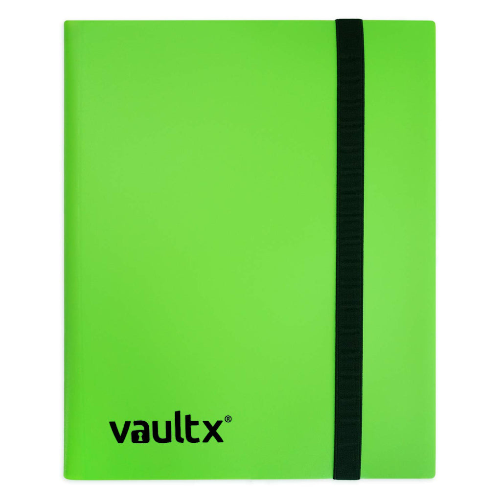 Vault X Green 4-Pocket Strap Binder – Holds 160 Standard Trading Cards