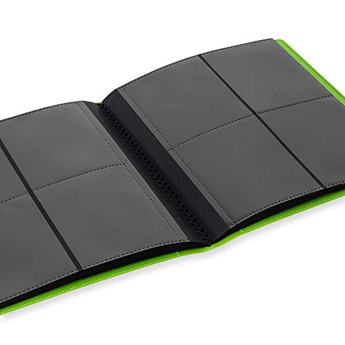 Vault X Green 4-Pocket Strap Binder – Holds 160 Standard Trading Cards