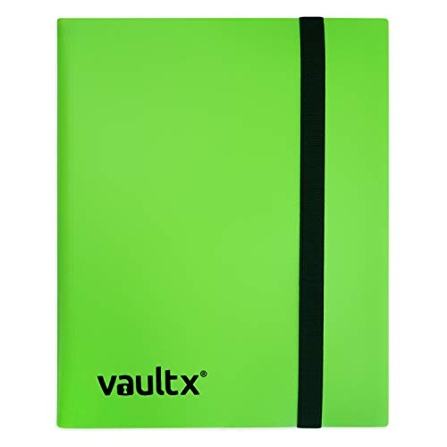 Vault X Green 4-Pocket Strap Binder – Holds 160 Standard Trading Cards
