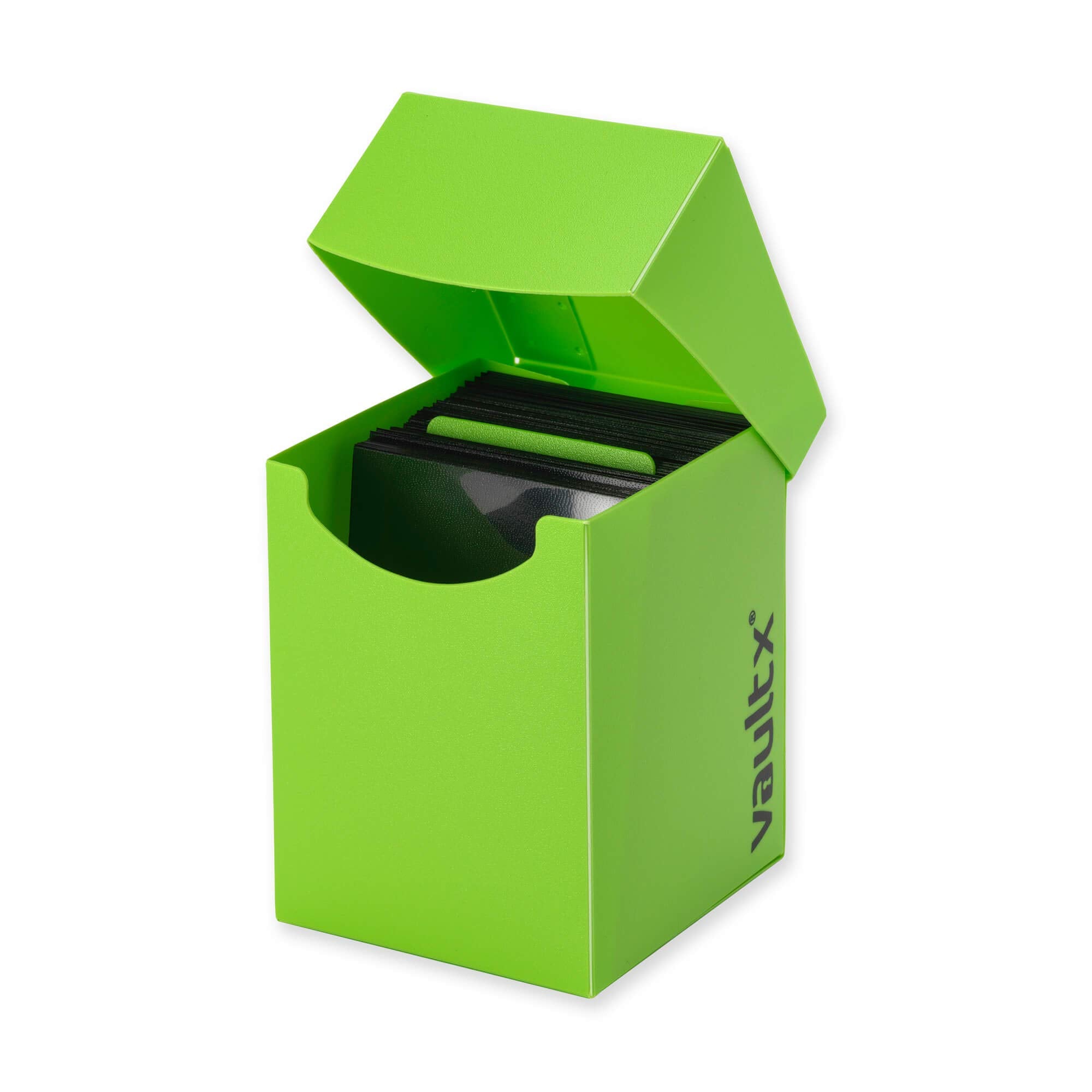 Vault X Green Large Deck Box – 150 Black Sleeves Included, Fits 100+ Sleeved Cards