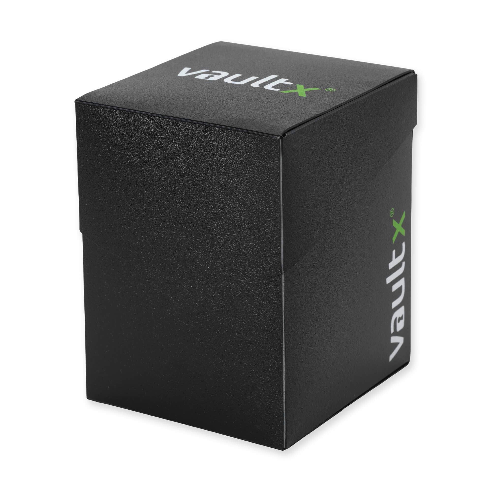 Vault X Large Deck Box with 150 Sleeves - Fits 100+ Sleeved Trading Cards (Black)