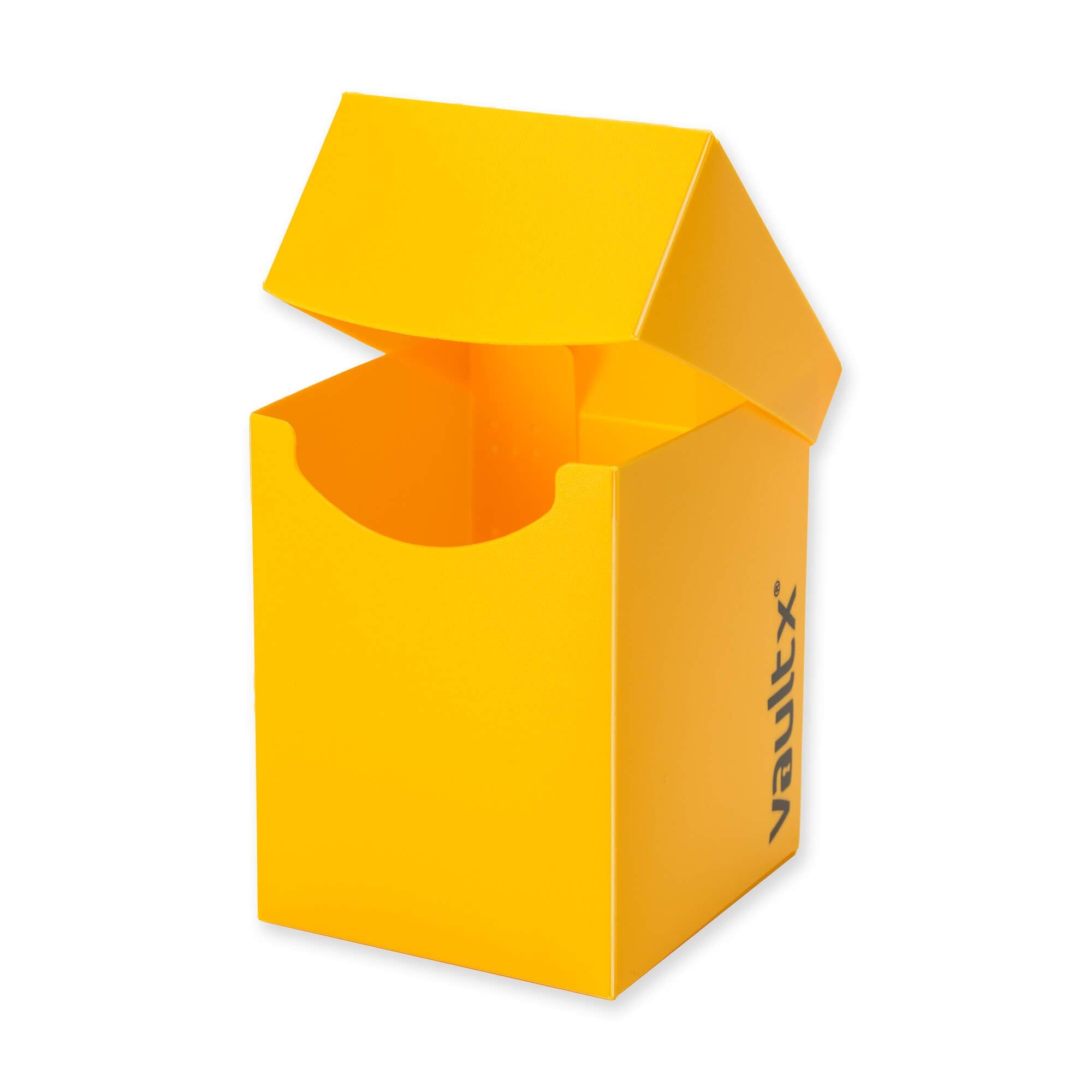 Vault X Large Deck Box (Yellow) with 150 Card Sleeves – Holds 100+ Sleeved Cards
