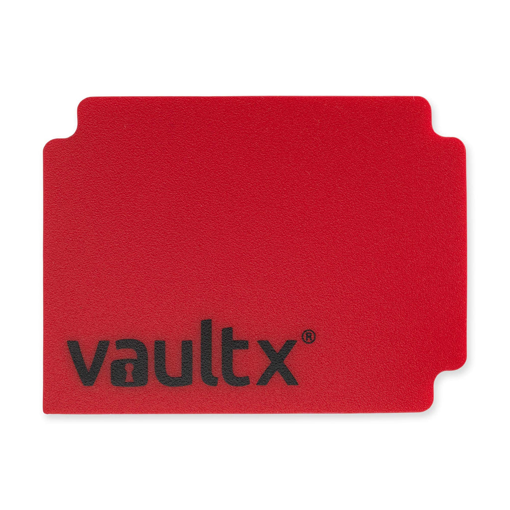 Vault X Large Standard Deck Box (Red) with 150 Black Sleeves & Divider – Fits 100+ Sleeved Cards