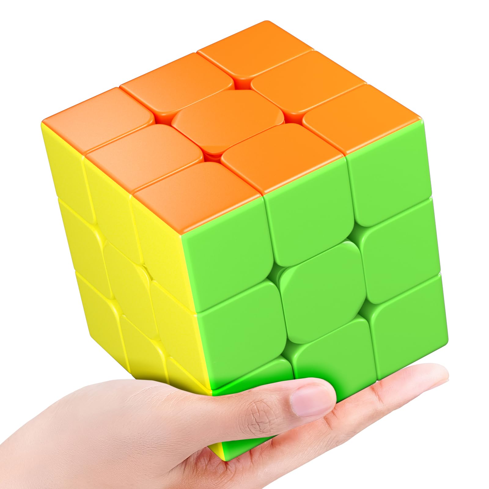 Vdealen 3.54 Inch Big Speed Cube 3x3x3 – Stickerless Smooth Magic Puzzle for Kids and Adults