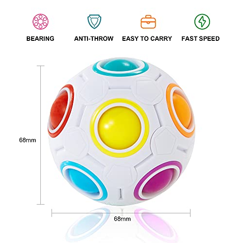 Vdealen Magic Rainbow Puzzle Ball – 3D Fidget Toy for Kids & Adults