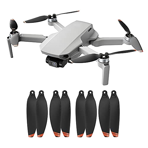 VEALONO 16-Pack Orange Replacement Propellers for DJI Mini 2 / Mini SE / Mini 2 SE / Mini 4K – Low-Noise Quick-Release Blades with Screws & Screwdriver