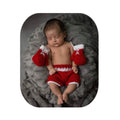 Vemonllas Newborn Crochet Boxing Gloves & Pants Set - Wool Knit Baby Photo Prop