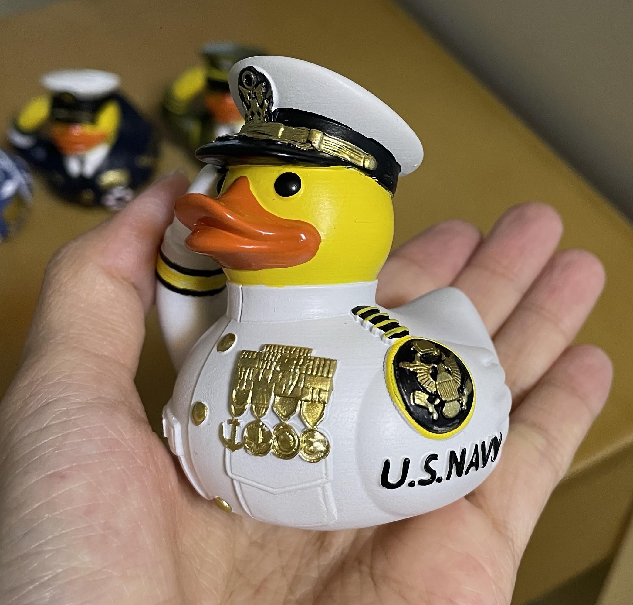 Veteran Tribute Rubber Duck in Military Uniform – Mini Army Duck for Jeep Ducking & Veterans Day Decor