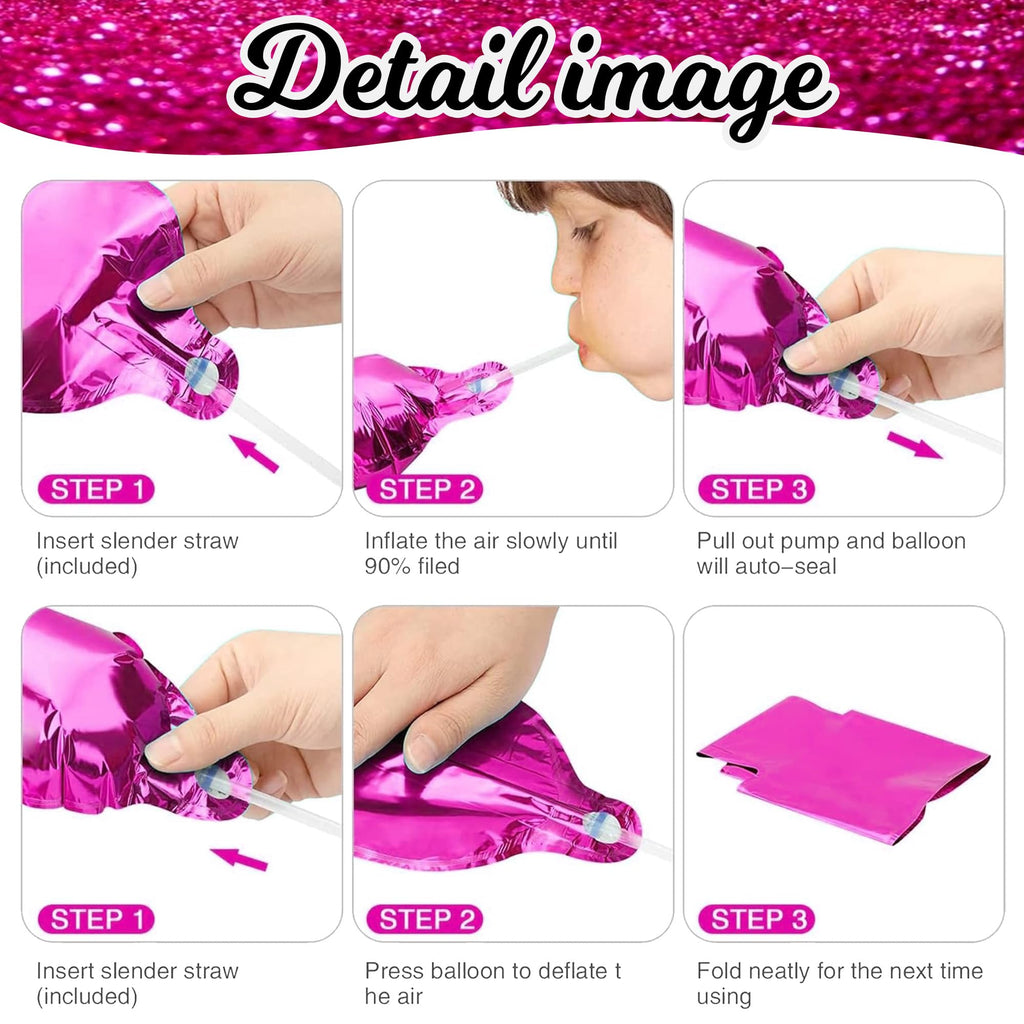 VeyoCraft 13th Birthday Decorations for Girls - Hot Pink OMG UR A Teenager Kit with Foil Balloons, Banner, Cake Topper (72 Pieces)