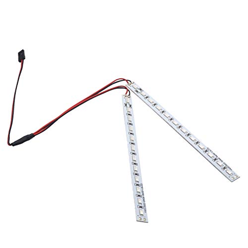 Vgoohobby 24 LED RC Chassis Light Strip - White, Aluminum Decorative Dazzle Light for 1/10 1/8 RC Cars, Crawlers, Buggy Trucks