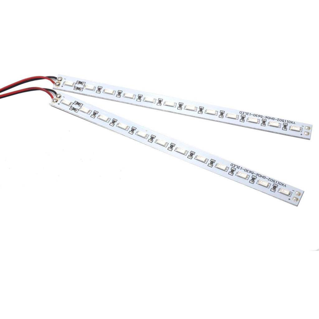 Vgoohobby 24 LED RC Chassis Light Strip - White, Aluminum Decorative Dazzle Light for 1/10 1/8 RC Cars, Crawlers, Buggy Trucks