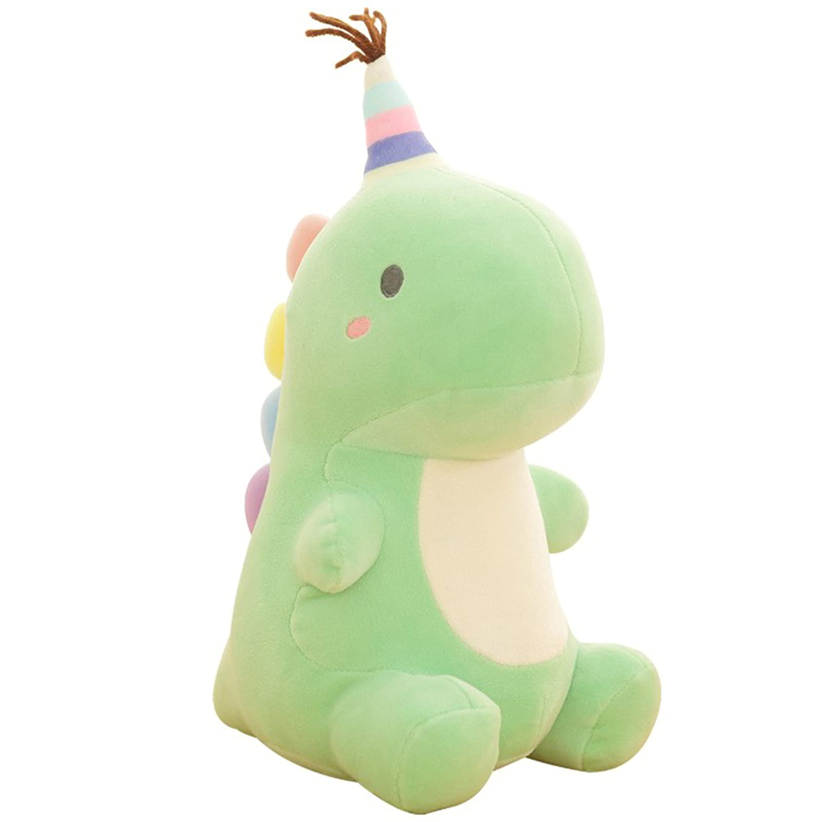 VHYHCY 9-Inch Green Dinosaur Plush Toy – Soft PP Cotton Stuffed Animal for Kids and Dino Lovers