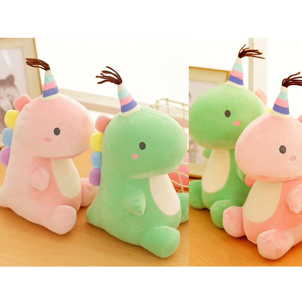 VHYHCY Blue Dinosaur Plush Toy - 9 Inch Soft Stuffed Animal for Kids and Dino Lovers