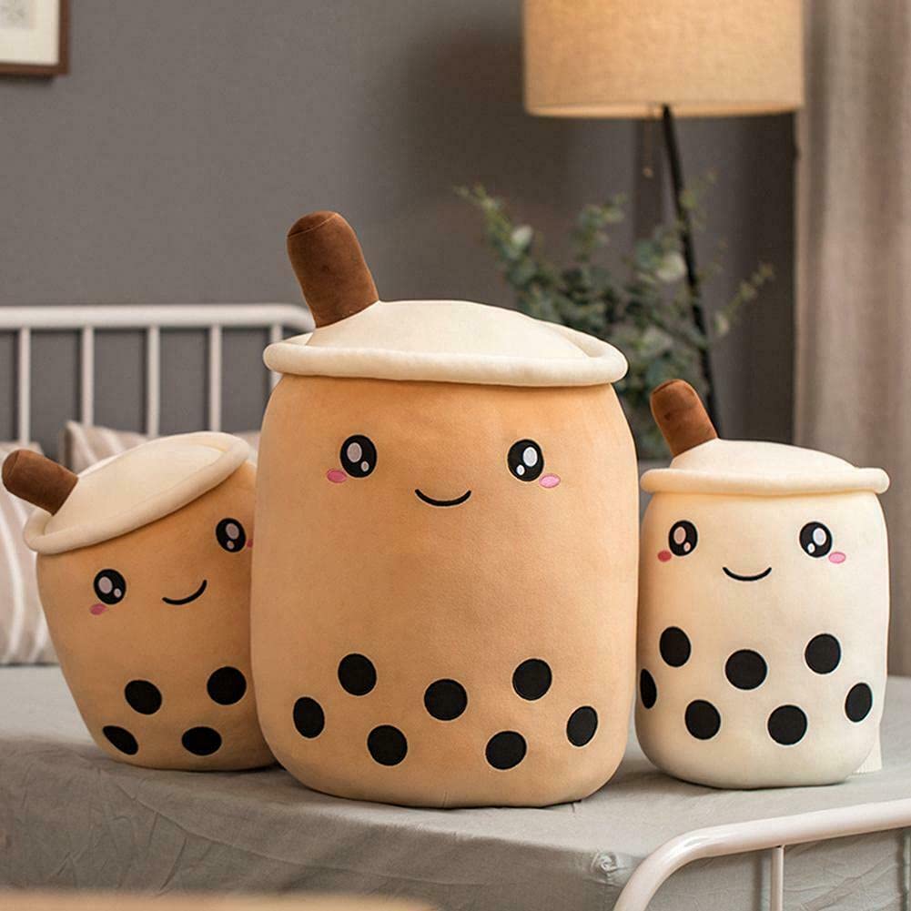VHYHCY Cute Boba Plush – 9.4 Inch Soft Bubble Tea Milk Cup Pillow for Hugging