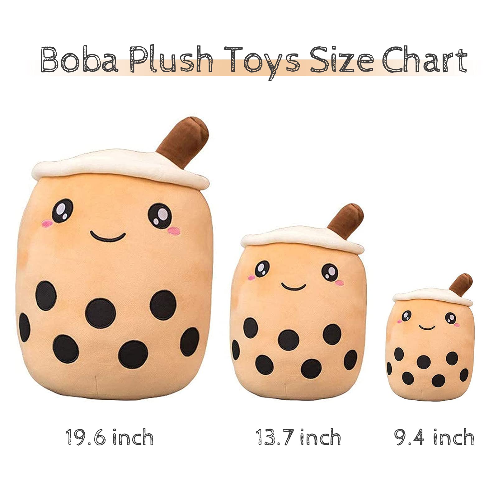 VHYHCY Cute Boba Plush – 9.4 Inch Soft Bubble Tea Milk Cup Pillow for Hugging