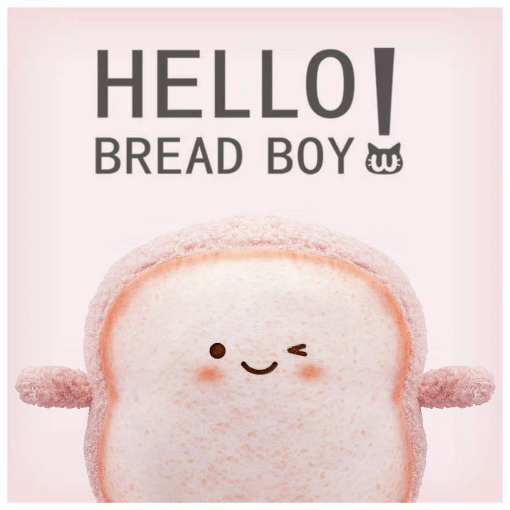 VHYHCY Pink Toast Bread Pillow – Cute Food Plush Toy for Sofa or Bed