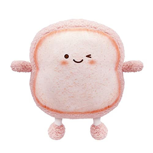 VHYHCY Pink Toast Bread Pillow – Cute Food Plush Toy for Sofa or Bed