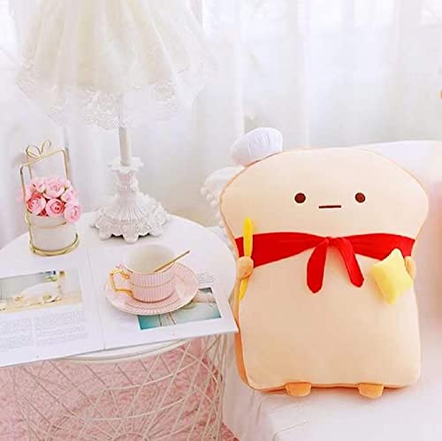 VHYHCY Toast Bread Pillow - Cute Food Plush Toy Pillow, Brown