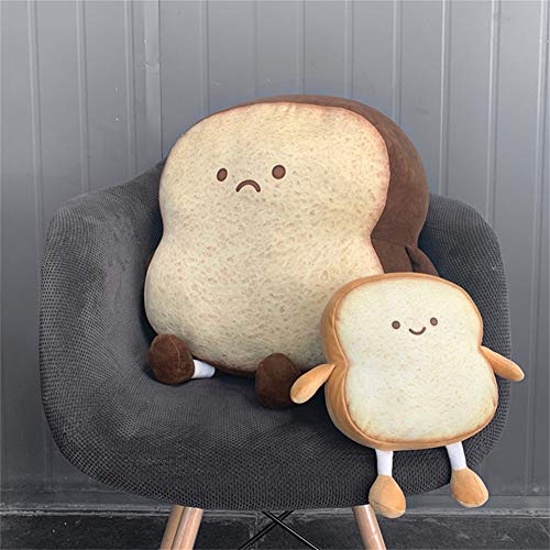 VHYHCY Toast Bread Pillow - Funny Food Plush Toy, Cute Stuffed Bread Pillow for Sofa, Golden