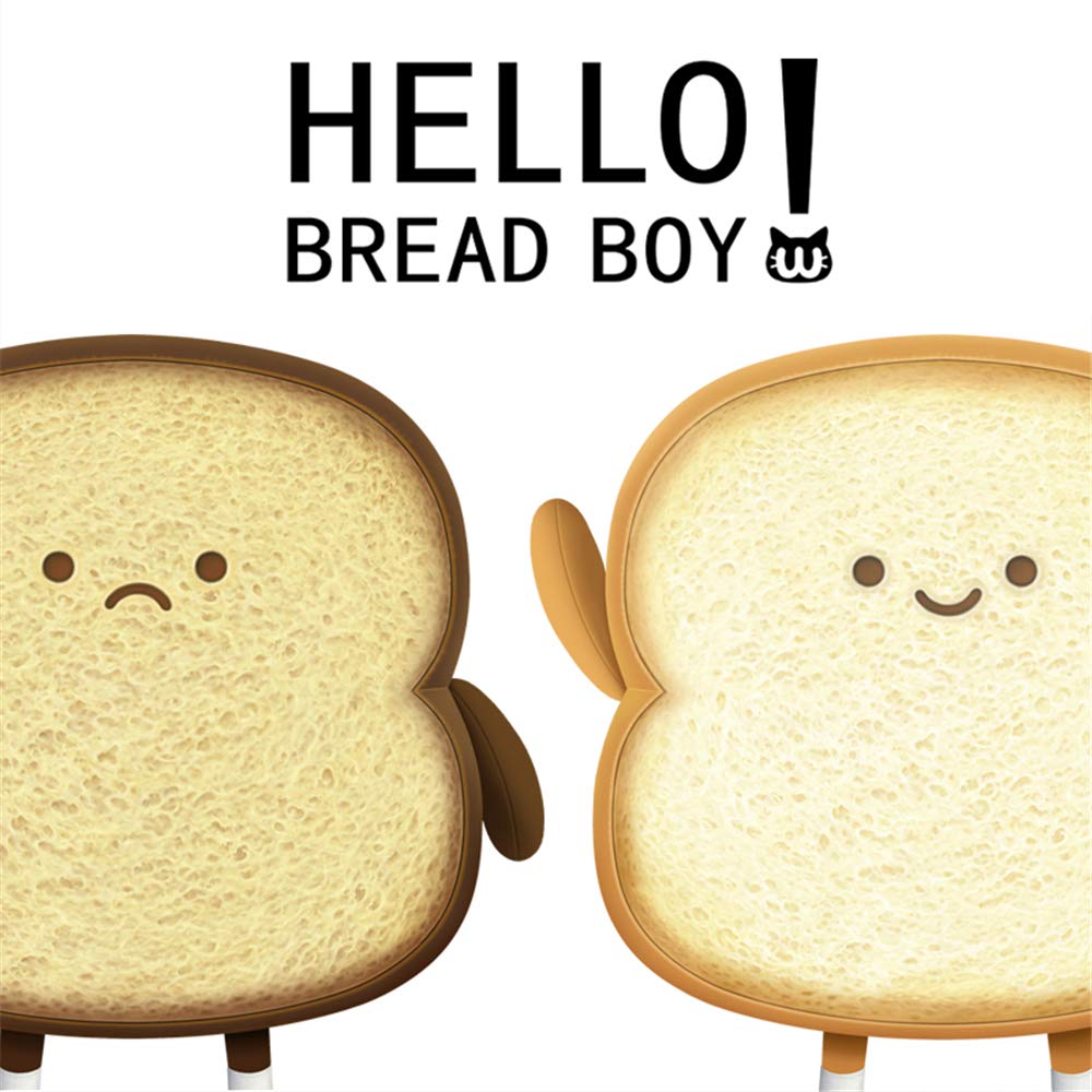 VHYHCY Toast Bread Pillow - Funny Food Plush Toy, Cute Stuffed Bread Pillow for Sofa, Golden