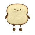 VHYHCY Toast Bread Pillow – Soft Cute Plush Toy with Happy Face (Brown)