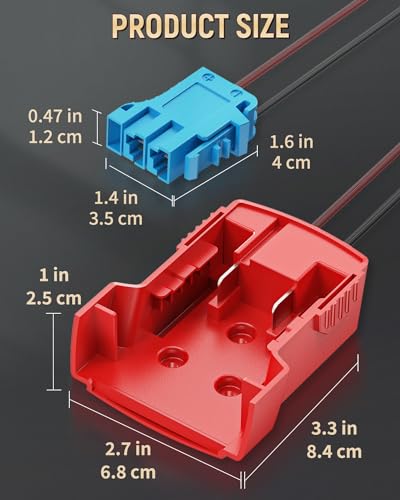Vibit Power Wheel Adapter for Milwaukee M18 Battery – Peg-Perego 12V Ride-On Toy Conversion with Wire Harness and 30A Fuse