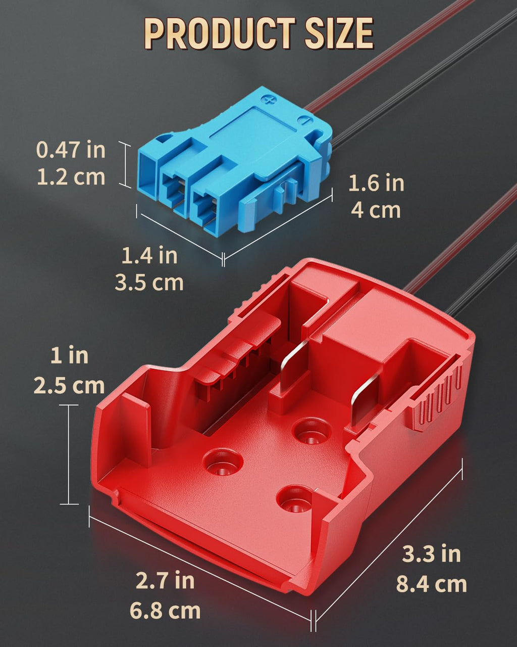 Vibit Power Wheel Adapter for Milwaukee M18 Battery – Peg-Perego 12V Ride-On Toy Conversion with Wire Harness and 30A Fuse