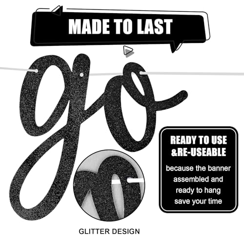 Vibzox Go Shawty It's Your Birthday Banner & Balloon Set – Black & Silver Hip Hop Party Decor