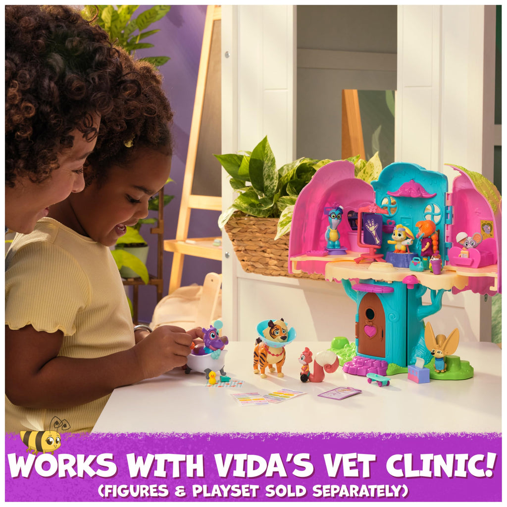 Vida the Vet Juno’s Bubble Bath Pack with Color-Changing Figure and Accessories, Pretend Play Vet Toys for Ages 3+