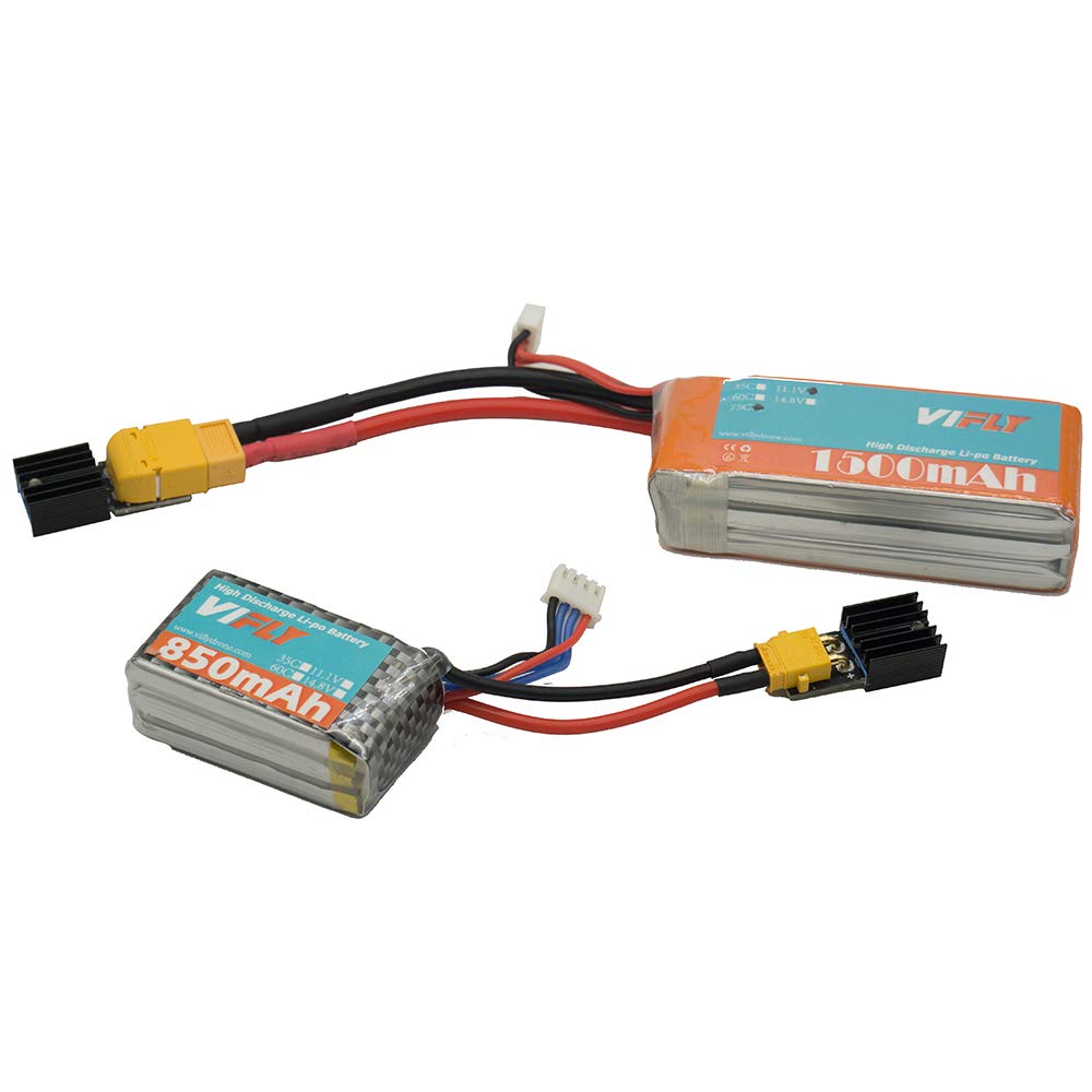 VIFLY 2-Pack StoreSafe Smart LiPo Battery Discharger (XT30) for 2S-6S RC FPV Drone Batteries