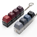 Vihimi Keyboard Fidget Keychain Set - 2 Pack Clicker Toy for Stress Relief, Portable Keychain Fidget Toy