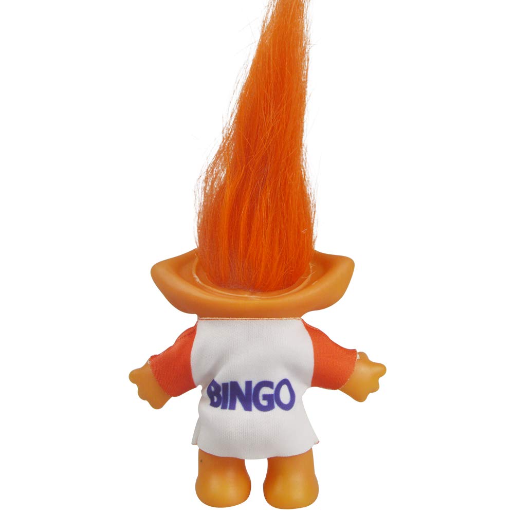 Vintage Troll Doll 7.5" Orange - Retro Replica for Collections, School Projects, Party Favors by Yintlilocn