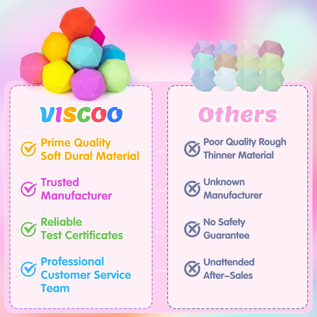 VISCOO 12 Pack Diamond Slow Rising Stress Balls - Squishy Fidget Toys for Anxiety Relief, Party Favors