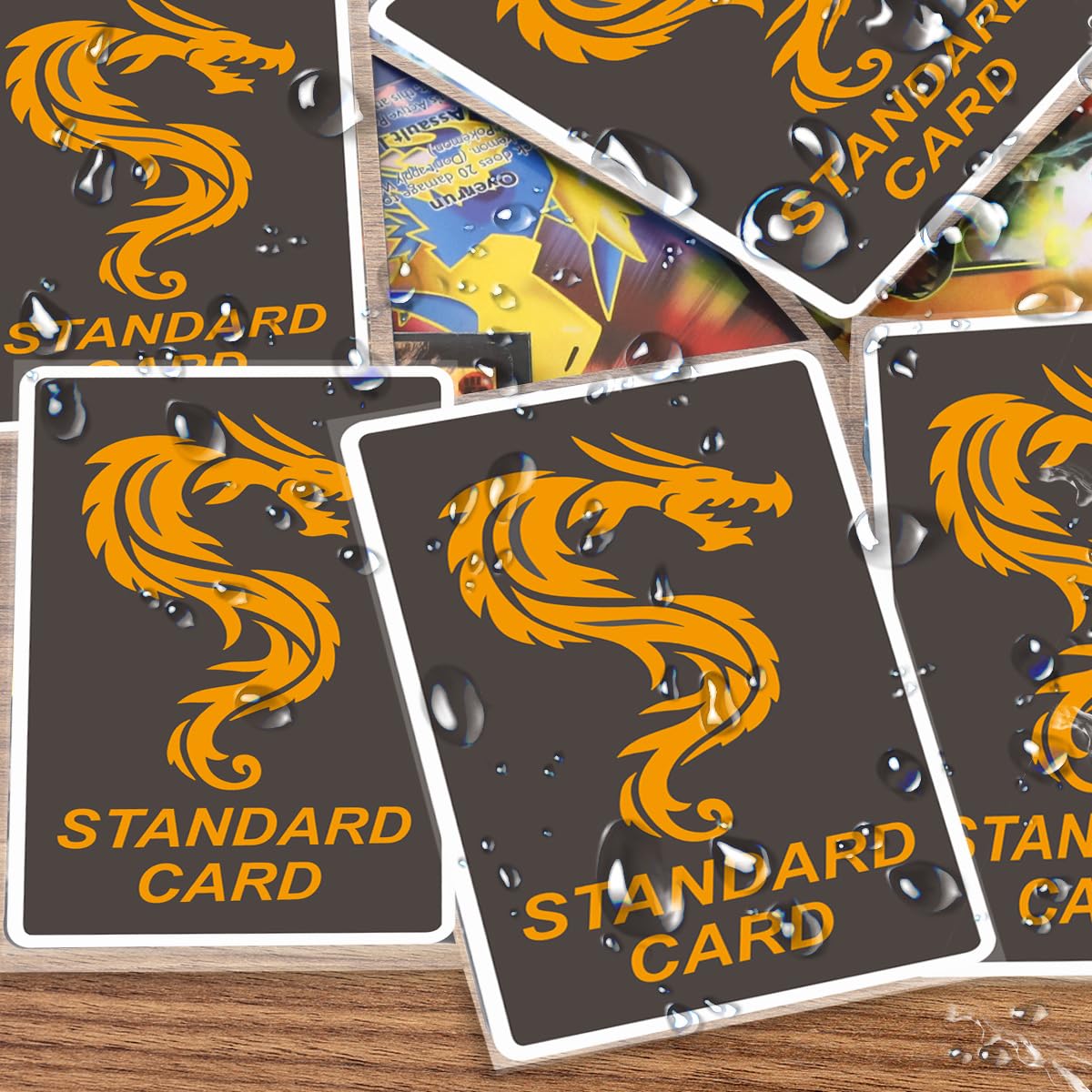 VKshop 1000 Clear Polypropylene Card Sleeves (66x91 mm) for Trading Cards, Baseball, MTG, Yugioh