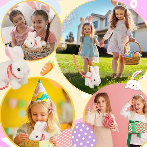 Voichic Bunby Interactive Robot Bunny - Hopping Plush Toy with Sounds and Ear Wiggling for Toddlers