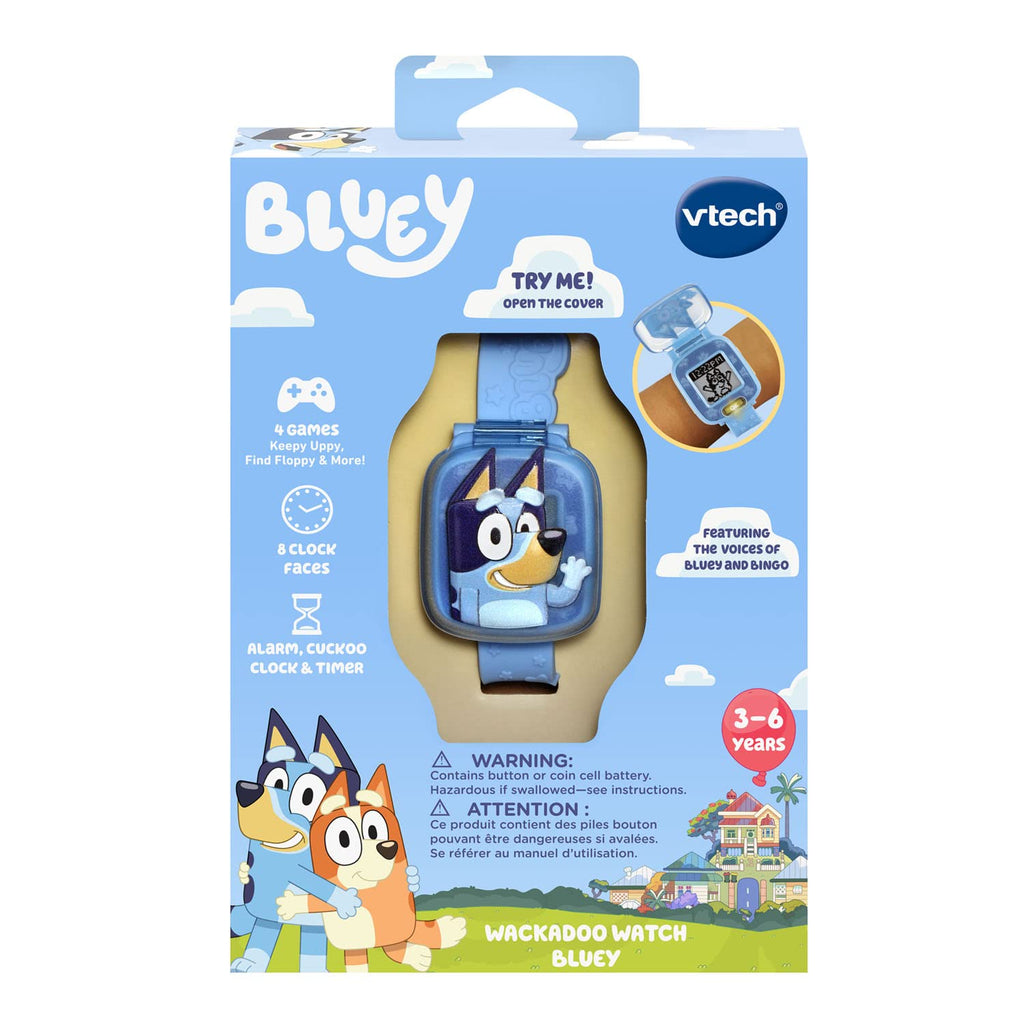 VTech Bluey Wackadoo Watch – Kids' Digital Watch with Games and Voices