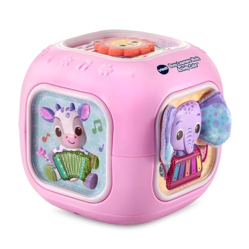 VTech Busy Learners Music Activity Cube, Pink - Musical Toy for Babies 3+ Months