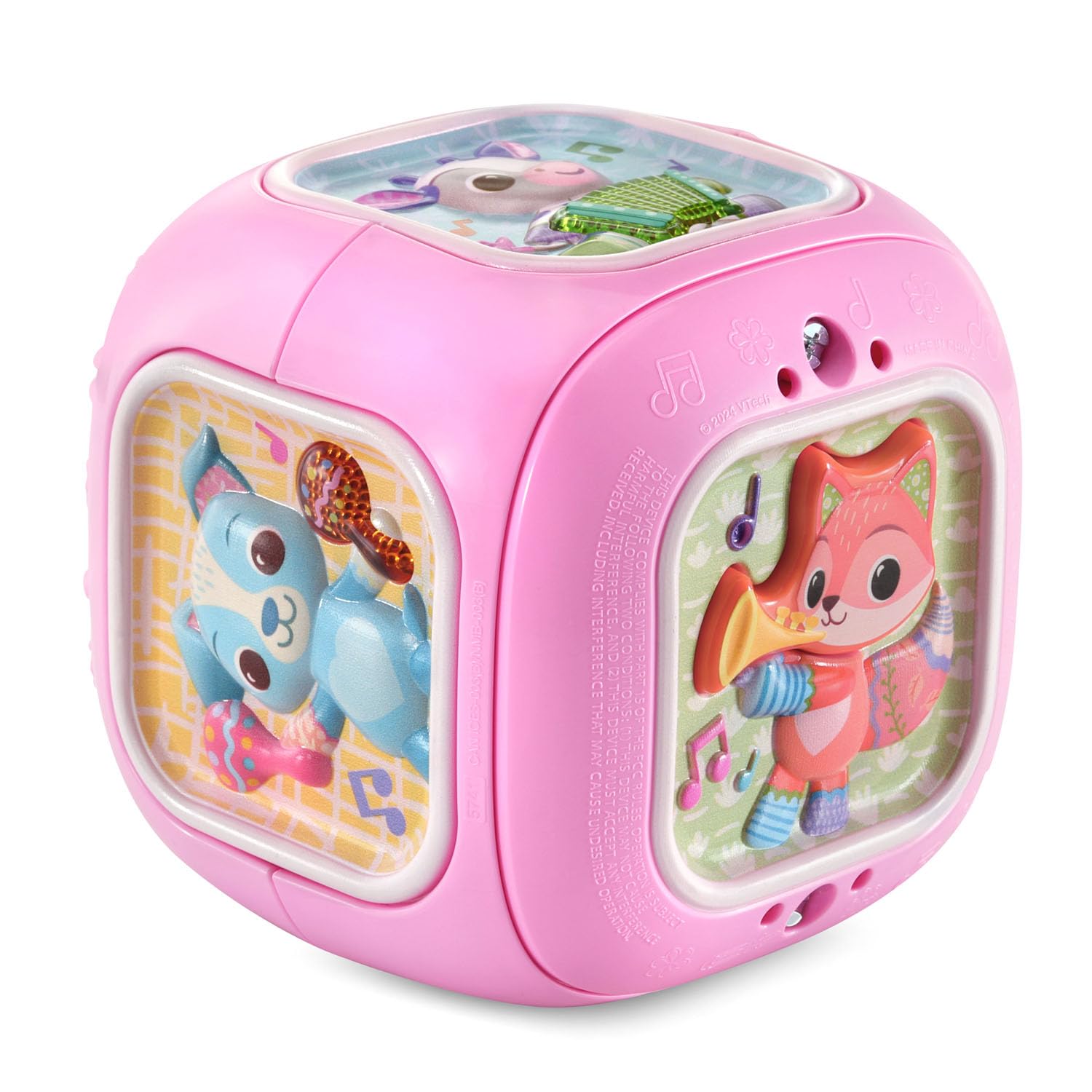 VTech Busy Learners Music Activity Cube, Pink - Musical Toy for Babies 3+ Months