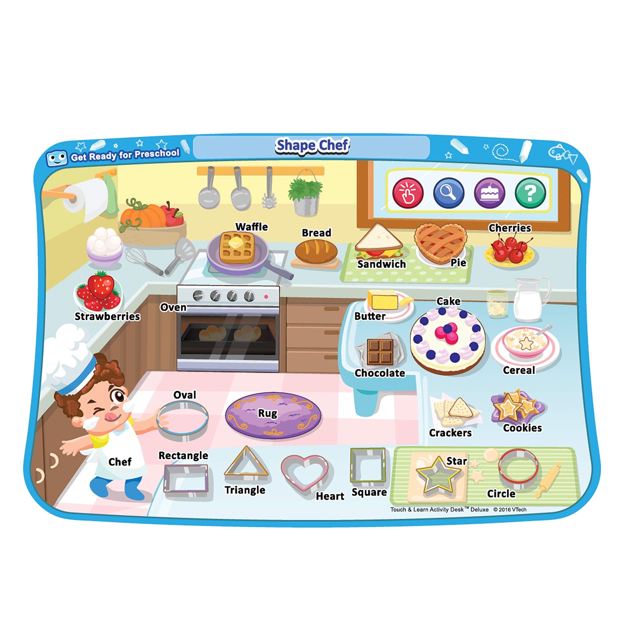 VTech Get Ready for Preschool Expansion Pack – Ages 2-4 Activity Desk Add-On