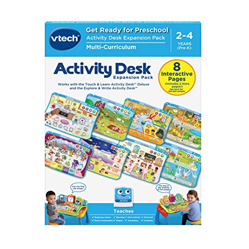 VTech Get Ready for Preschool Expansion Pack – Ages 2-4 Activity Desk Add-On