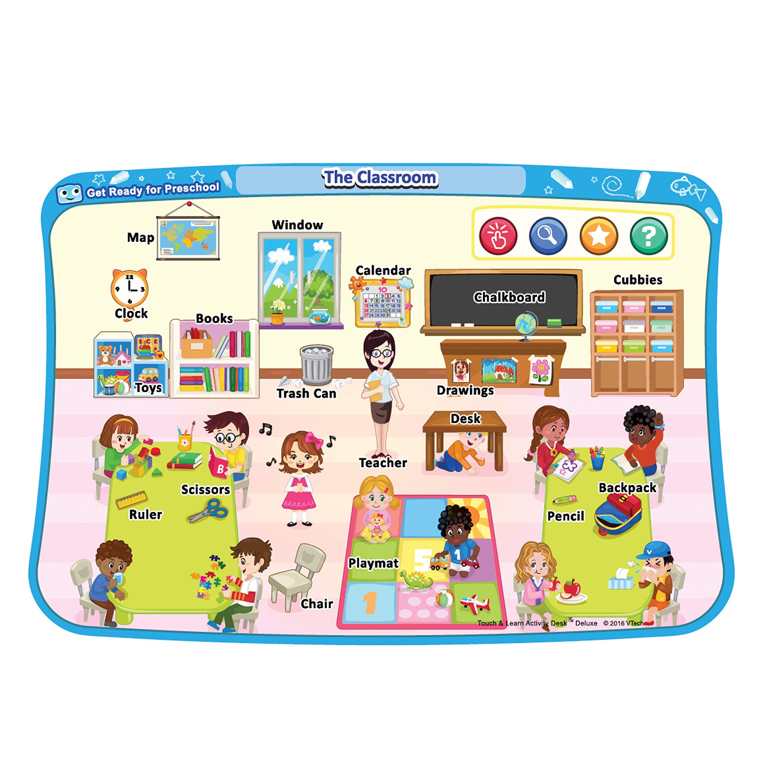 VTech Get Ready for Preschool Expansion Pack – Ages 2-4 Activity Desk Add-On