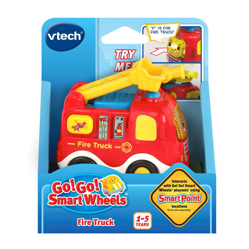 VTech Go! Go! Smart Wheels Fire Truck – Freddy the Fire Truck with Songs, Melodies, and Ladder