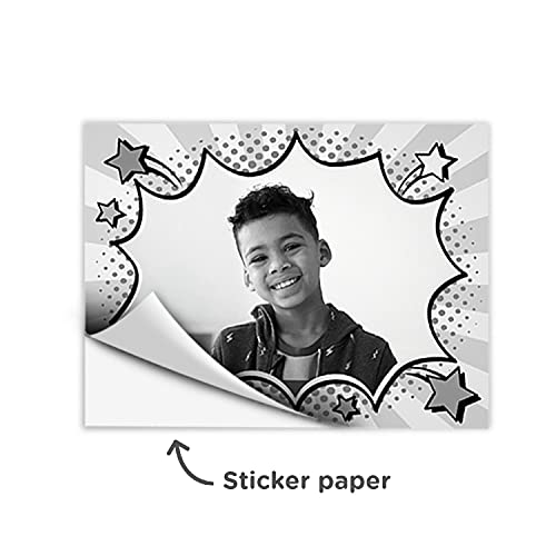 VTech KidiZoom PrintCam Paper Refill Pack – 3 Thermal Rolls + 2 Sticker Rolls, 80 Photos per Roll, No Ink Required