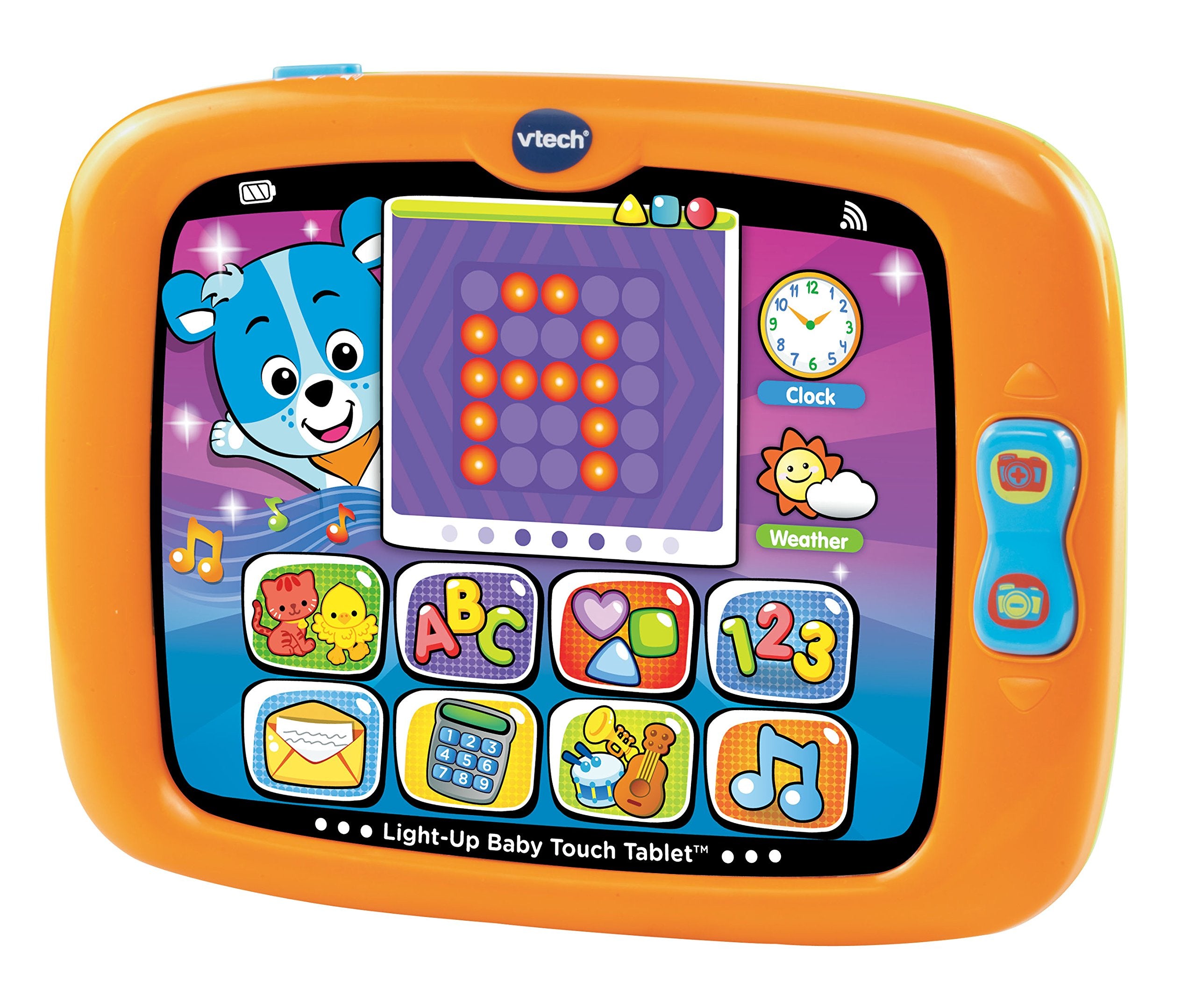 VTech Light-Up Baby Touch Tablet – Interactive Learning Toy for Toddlers (Orange)