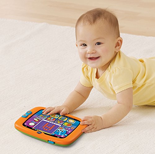 VTech Light-Up Baby Touch Tablet – Interactive Learning Toy for Toddlers (Orange)