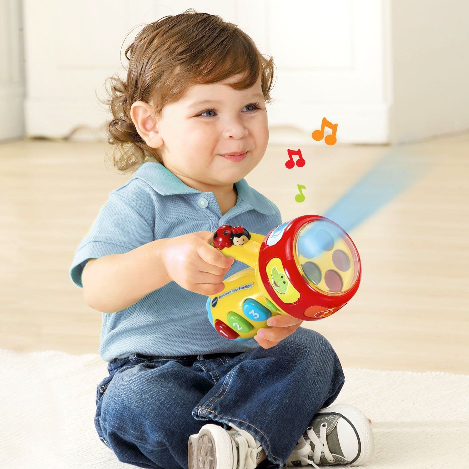 VTech Spin and Learn Color Flashlight – Interactive Learning Toy with Songs & Colors